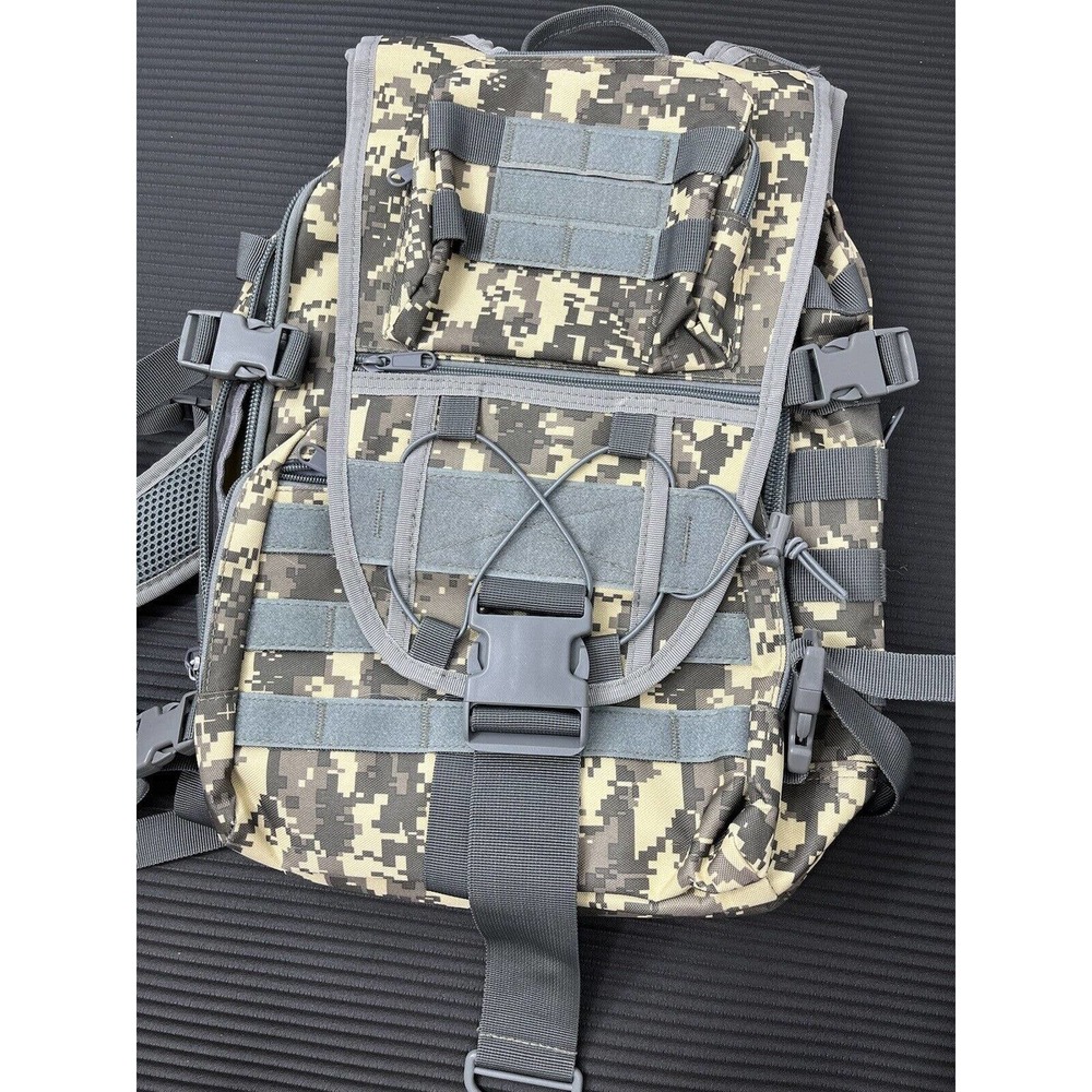 Outdoor Military Tactical Camouflage Khaki Backpack 30-40L